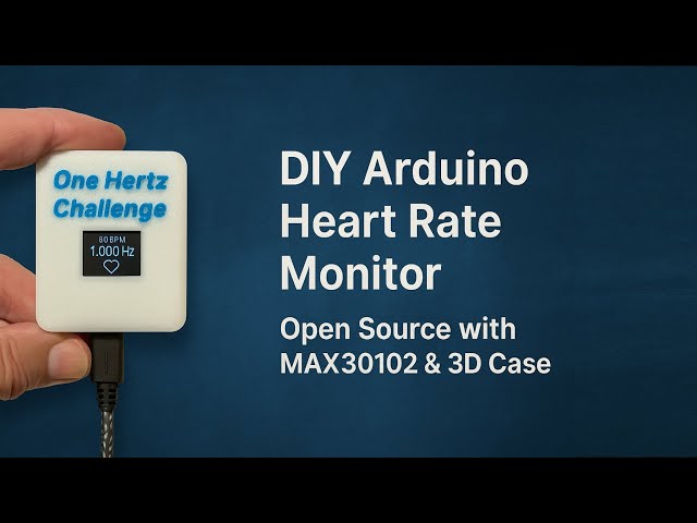 DIY Arduino Heart Rate Monitor – Open Source build with MAX30102 + 3D Printed Case
