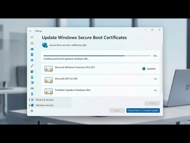 How to Update Windows Secure Boot Certificates