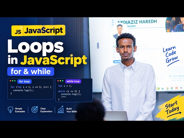 JavaScript Loops Explained: for & while (With Real Examples)