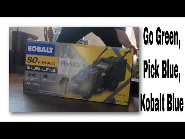 Kobalt 80 Volt Electric lawnmower unboxing @kobaltTools #StoryVlog