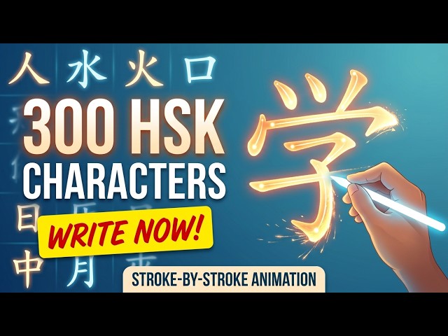How to Write 300 HSK Elementary Characters: Complete Stroke Order Guide