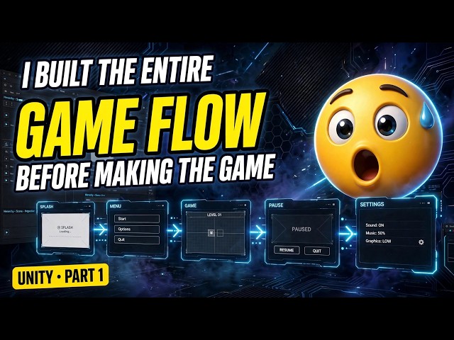 I Built the Entire Game Flow Before Making the Game 🤯 | Unity