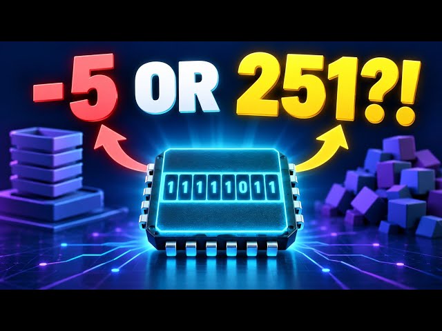 C Memory Explained Visually: Two's Complement, Endianness & Stack vs Heap