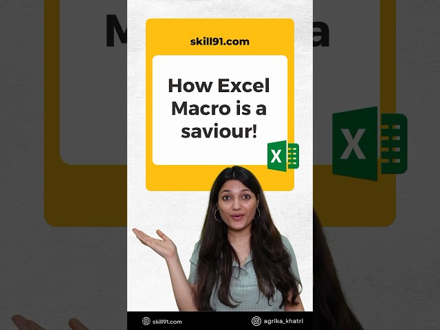 Boost Your Productivity by Using MACRO Function in Excel #shorts #excel