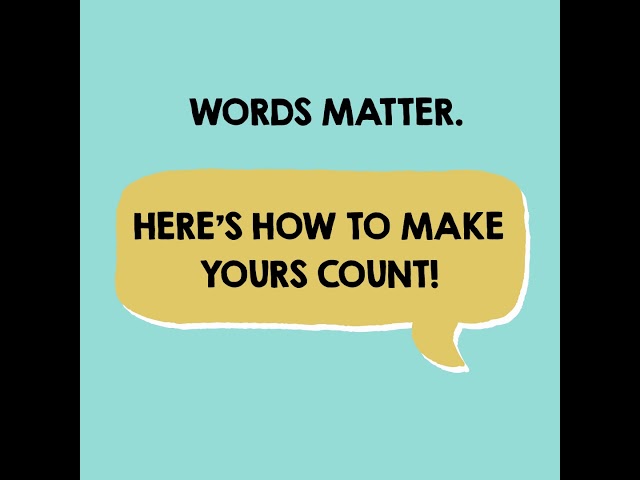 Positive Language Matters!