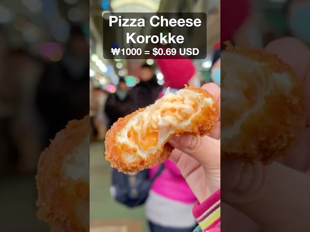 Everything I ate at a Korean Street Food Market!