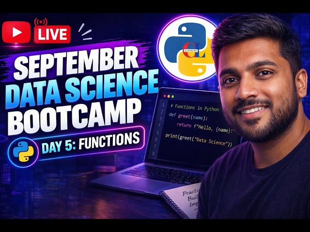 Python Functions Explained | Day 5 of September Data Science Bootcamp