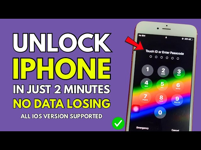 Unlock iPhone Without Passcode in Just 2 Minutes Without Data Losing 