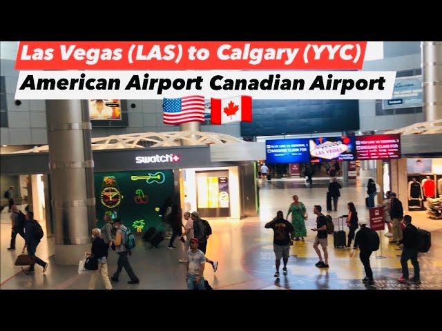 Las Vegas ( LAS) US airport to Calgary Airport (YYC) 🇨🇦by Air Canada | America to Canada flight