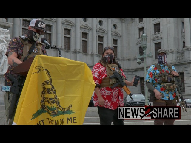 Boogaloo Boys hold armed pro-gun rally at Pennsylvania State Capitol