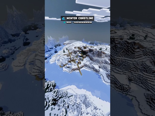 ❄️ 10 NEW Snowy Village Seeds for Minecraft Bedrock 26 #minecraft
