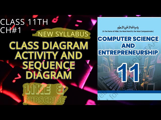 class diagram,sequence diagram and activity diagram|class 11th computer new syllabus