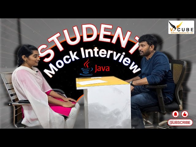 Java Mock Interview for Freshers | Real-Time Practice Session| V Cube | Best Software Training