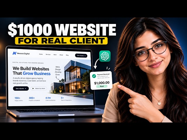 Build & SELL a FULLY FUNCTIONAL $1,000 Website with GPT-6 Astra | No Coding