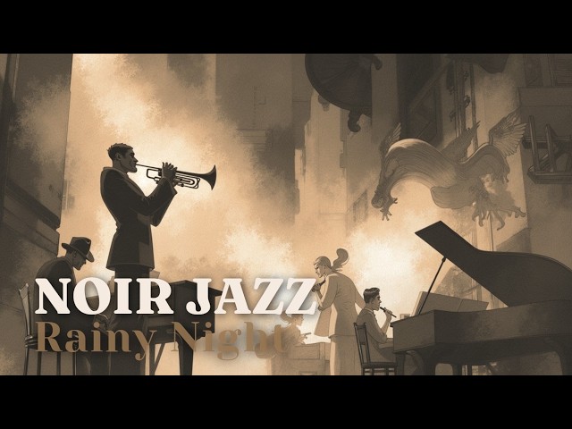 Classic Noir Jazz Music for Old City Nights | Moody Trumpet & Dark Jazz Ambience Sound