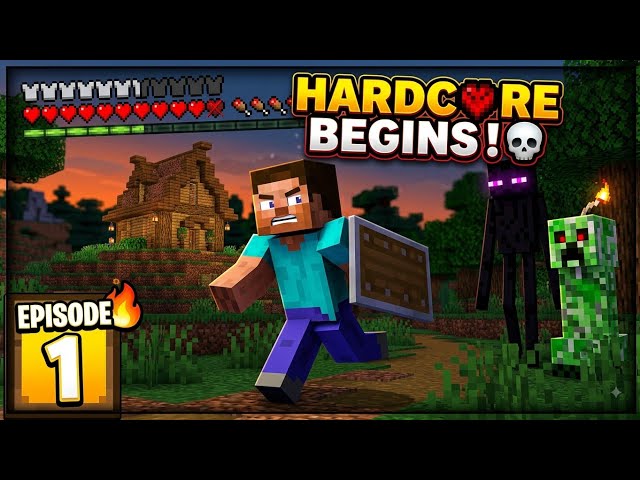 I Started My Hardcore World in Minecraft! 💀 | Episode 1