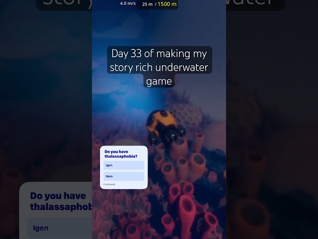 Day 33 of making an underwater game #indiegame #horrorgames #horror #ocean #subnautica #survival