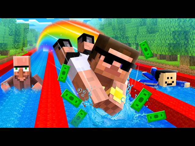 Swimming 4,281,967 Laps to become Rich in Minecraft!