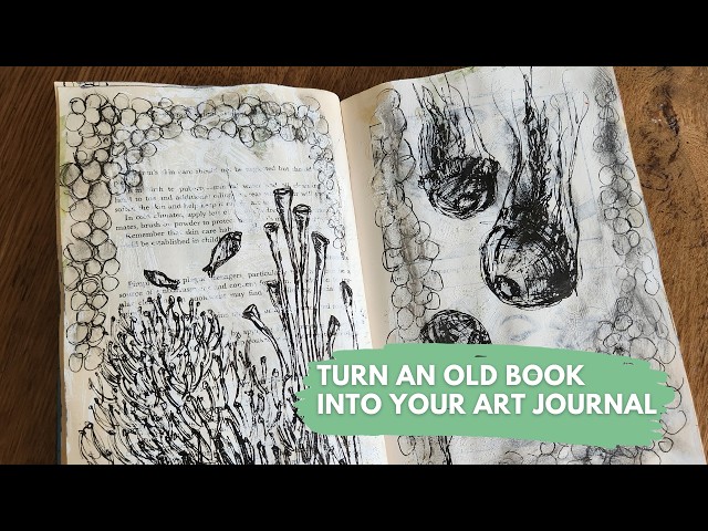 I Broke My Art School Rule & Turned An Old Book Into My Sketchbook! (The Professor Was Impressed!)