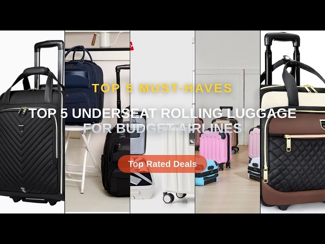 Ultimate Guide to the Best Top 5 Underseat Rolling Luggage For Budget Airlines - 18 inch Travel Roll