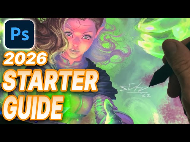 YOUR 2026 Beginner Guide to Photoshop for Digital Painting | Starting Digital Art in Photoshop