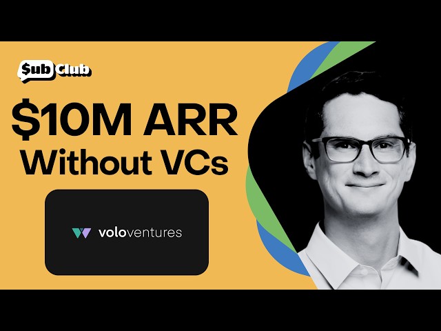 The Bootstrapper's Path to $10M ARR Without Venture Capital – Andrew Maguire, Volo Ventures