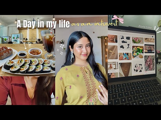 A Day in My Life as an Introvert🍃| morning routine, healthy habits, hanging out alone🍣🌟