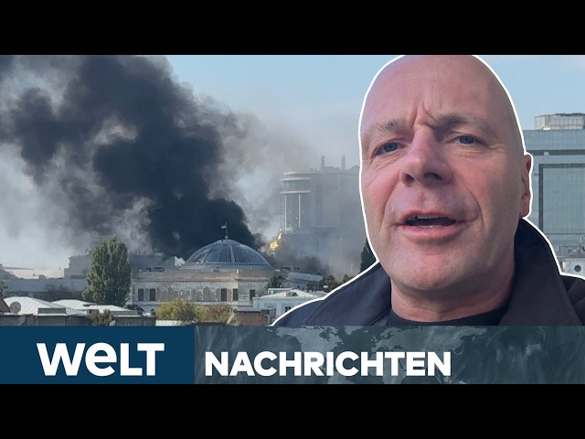 PUTINS KRIEG: Russland feuert Salve von Drohnen auf Kiew! Heftige Treffer in Ukraine I WELT STREAM