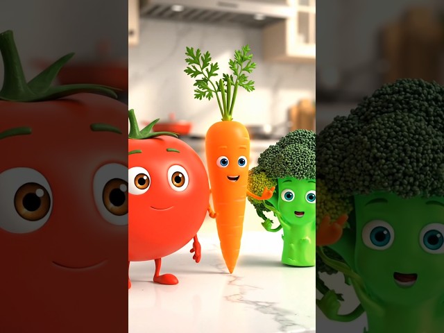 Learn Colors with Talking Vegetables! 🌈🥕 (Educational Animation)