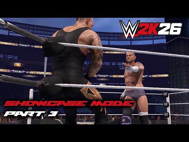 Time to face Undertaker and John Cena in my Playthrough of CM Punk's Showcase in WWE 2K26