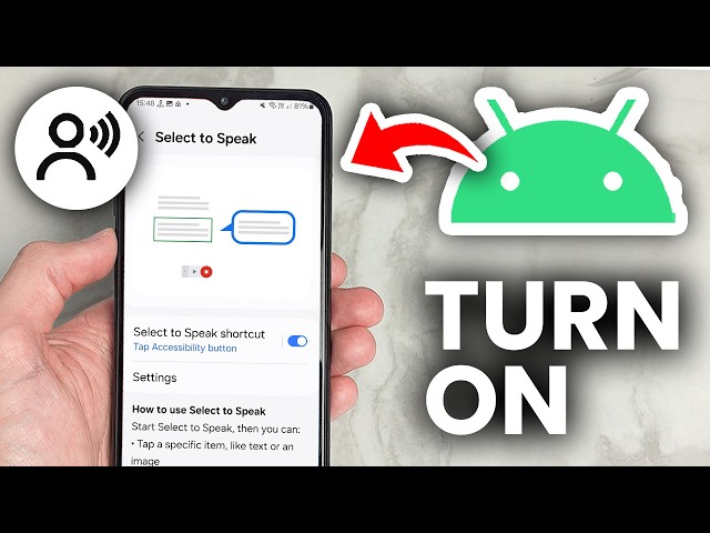 How To Turn On Text To Speech Read Aloud On Android - Tutorial