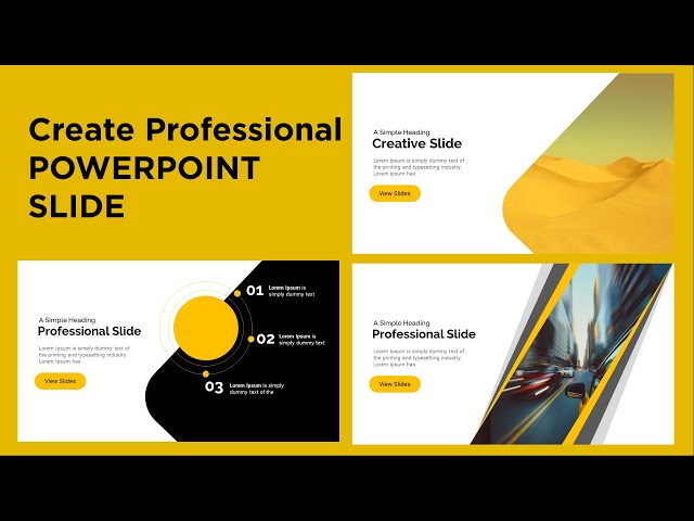 How to make a Professional PowerPoint Slides - Design Creative PowerPoint Slides - Create PPT slides