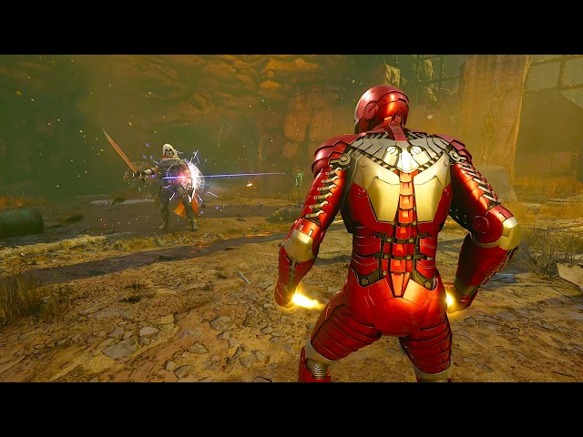 Mark V Iron Man Fights Taskmaster - Marvel's Avengers