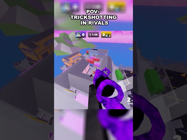 POV: Trickshotting In Rivals 🤯 #roblox #robloxpvp #robloxrivals #trickshot