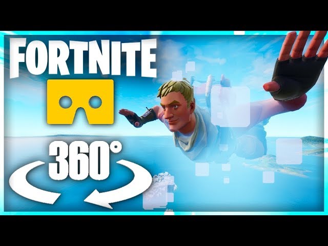 Fortnite Skydiving in Virtual Reality - 360° Video