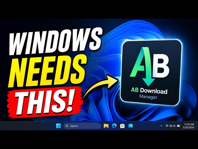 Windows Needs This! FREE IDM Alternative