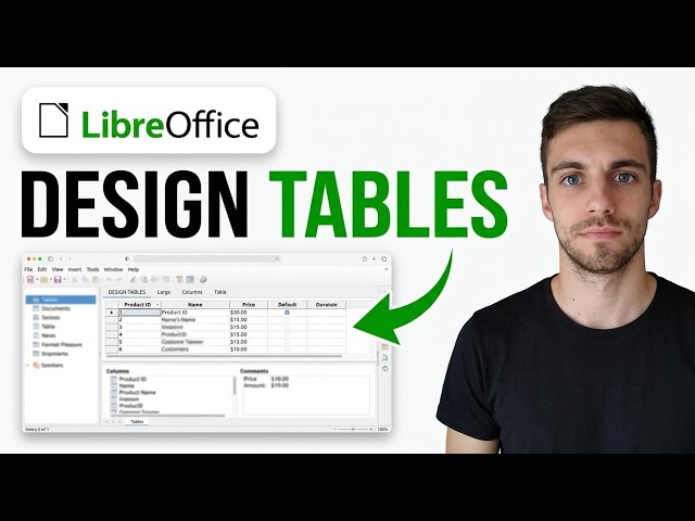 How to Design Tables in Libreoffice Base (Easy guide)
