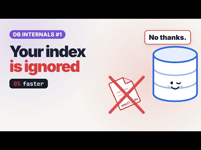 Why Your Database Index Isn't Being Used (6 Reasons + Fixes)