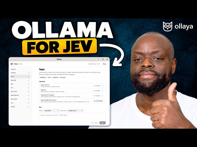 Ollaya Full Tutorial - The BEST Way to Run Local Jev Models