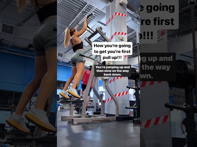 Pull up progression! Small steps to get you to your first pull up!💪🏼Which step are you on right now?