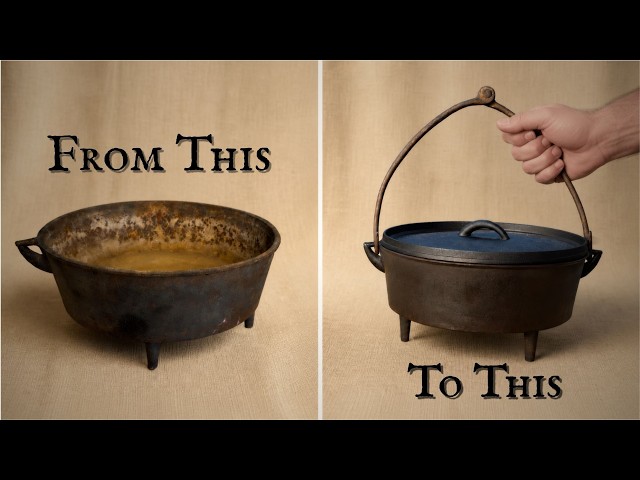 I Restored This Old Dutch Oven With Mismatched Parts