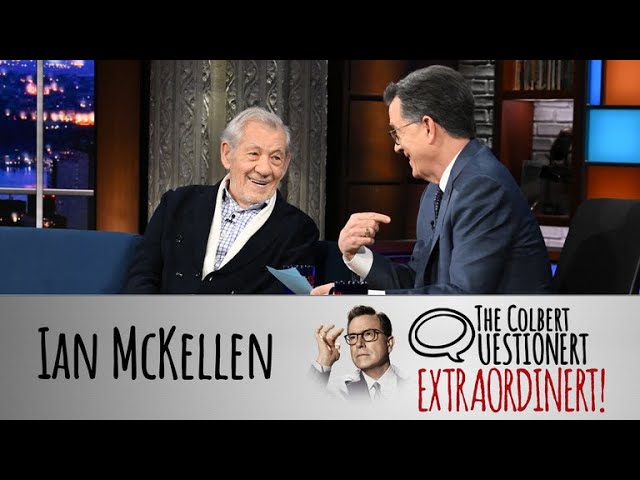 Ian McKellen Takes The Colbert Questionert