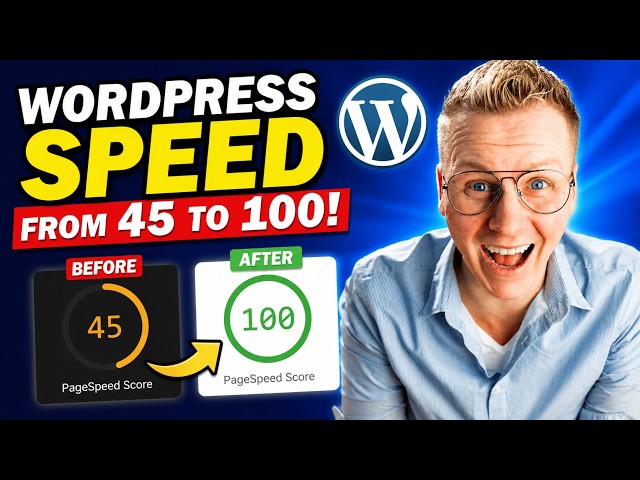 I Took My WordPress Site From 45 to 100 Speed Score (In Minutes!)