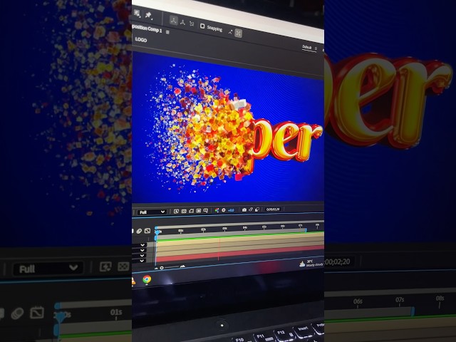 After Effects Particle Logo Animation | No Plugin
