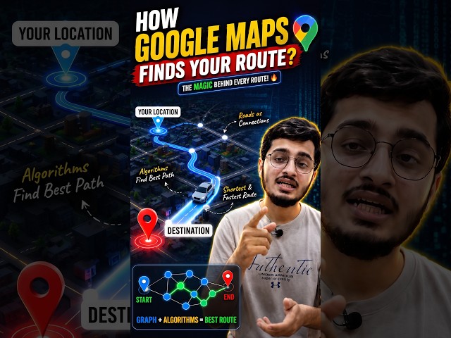How Google Maps Finds the Fastest Route 🚗 #shorts #googlemaps