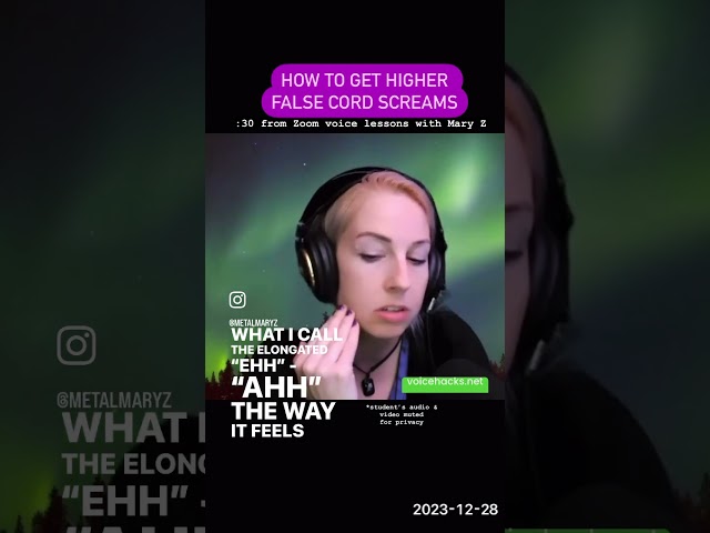 Make your false cord screams higher?!? #screamingtutorial