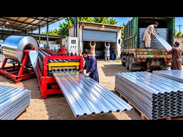 How Shop Shutters Are Made From Steel Coils | Amazing Factory Production Process 