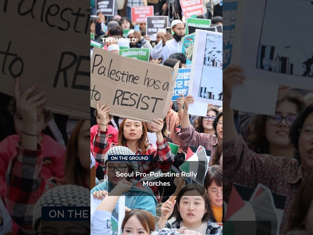 Demonstrators hold pro-Palestine protest in South Korea's capital