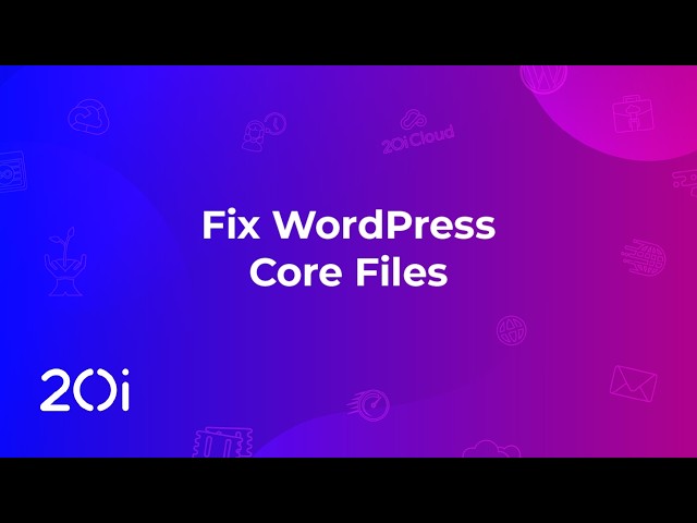 Fixing Modified WordPress Core Files