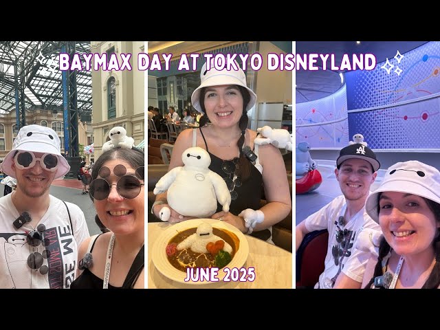 Baymax Themed Day at Tokyo Disneyland! Centre St Coffeehouse & Donald Parade | DAY7 JUNE25